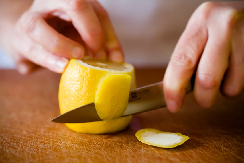 ceramic paring knife cutting lemon ceramic paring knife cutting lemon